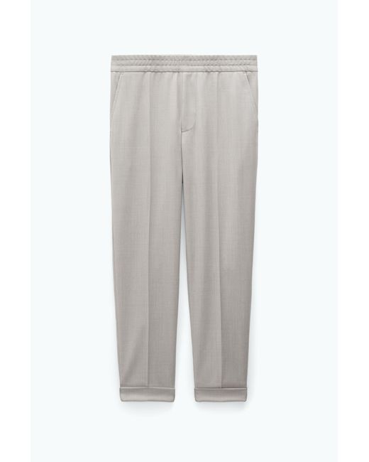 Filippa K Blue Terry Cropped Trousers for men