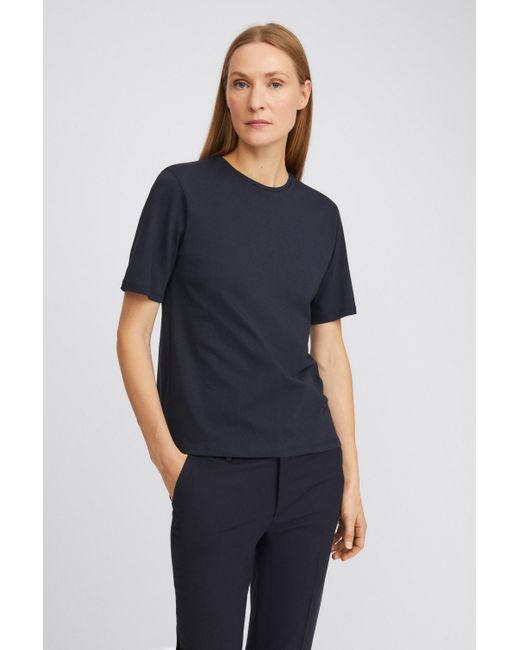 Filippa K Annie Cotton T-shirt in Navy (Blue) - Lyst