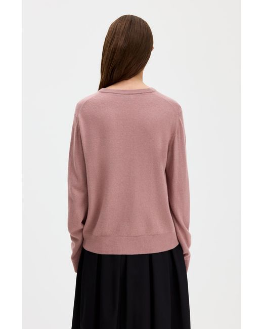 Filippa K Red Soft Wool Crewneck Sweater