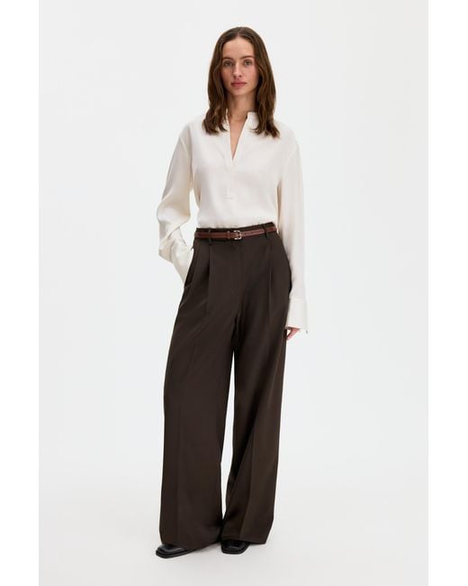 Filippa K White Half Placket Blouse