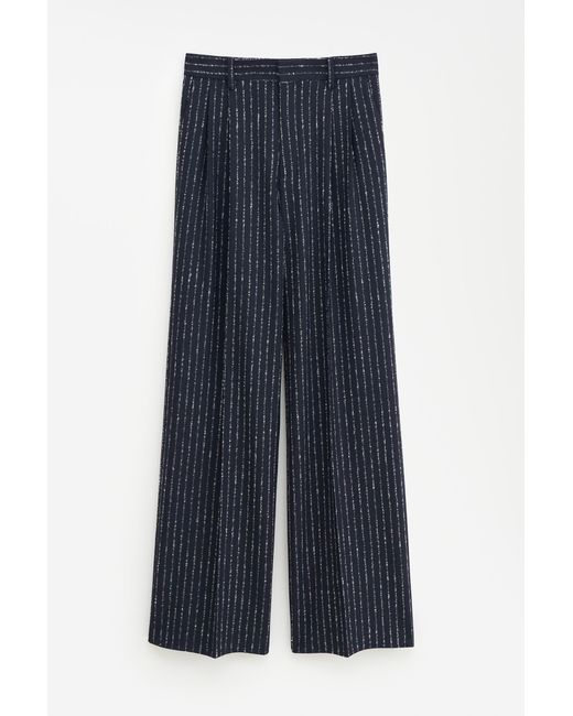 Filippa K Blue Darcey Pinstripe Trousers