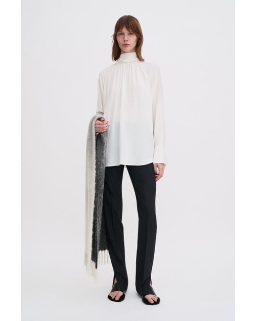 Filippa K White Tie Neck Blouse