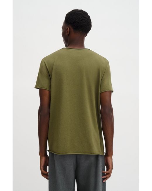 Filippa K Green Roll Neck Tee for men