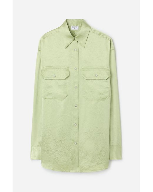 Filippa K Green Fluid Work Shirt