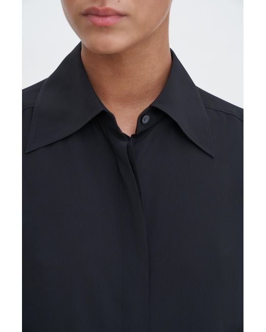 Filippa K Blue Cap Sleeve Blouse