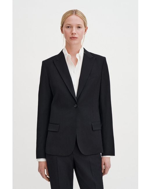 Filippa K Black Sasha Cool Wool Blazer