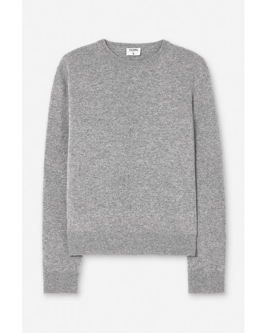 Filippa K Gray Soft Wool Crewneck Sweater