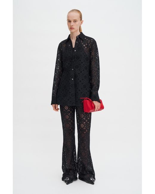 Filippa K Black Lace Shirt