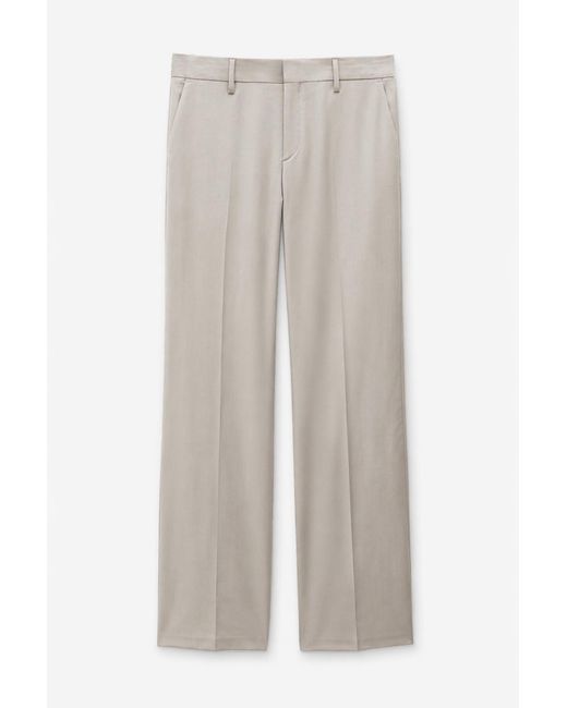 Filippa K White Bootcut Wool Trousers