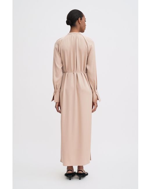 Filippa K Natural Gathered Raglan Dress