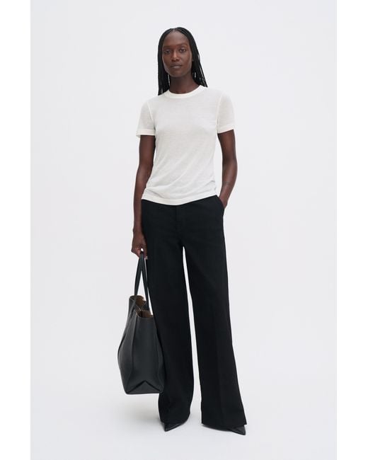 Filippa K White Lyocell Cashmere Tee