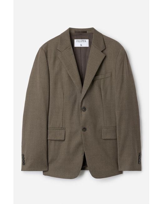 Filippa K Brown Hugh Wool Blazer for men