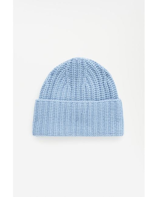 Filippa K Blue Corinne Rib Hat