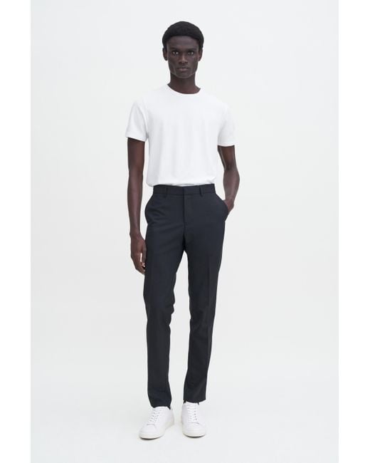 Filippa K Black Liam Wool Trousers for men