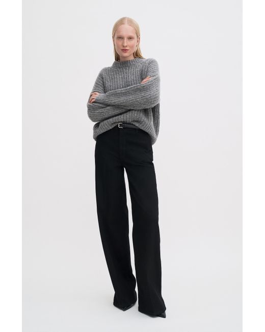 Filippa K Gray Soft Alpaca Sweater