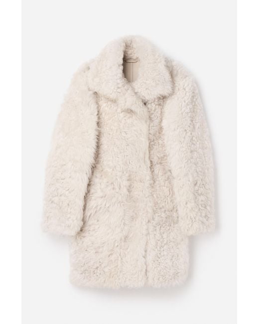 Filippa K Natural Reversible Shearling Coat