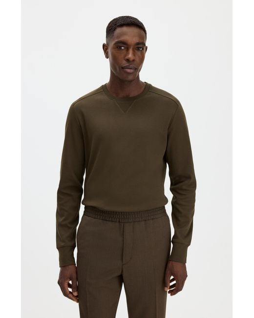 Filippa K Brown Hammer Sleeve Sweater for men