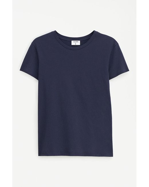 Filippa K Blue Soft Cotton Tee