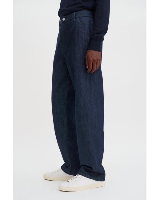 Filippa K Blue Denim Work Jeans for men