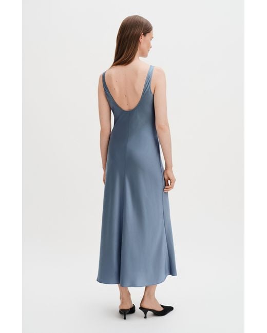 Filippa K Blue Waterfall Strap Dress