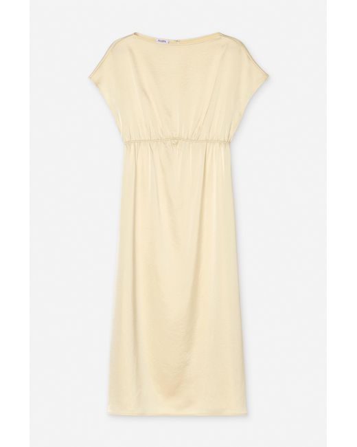 Filippa K Natural Gathered Kimono Boatneck Dress