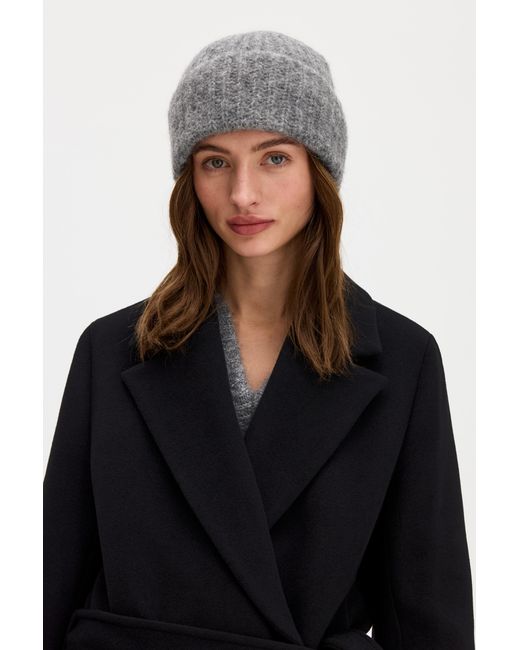 Filippa K Gray Hairy Alpaca Hat
