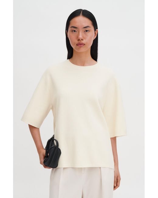 Filippa K Natural Milano Knit T-Shirt