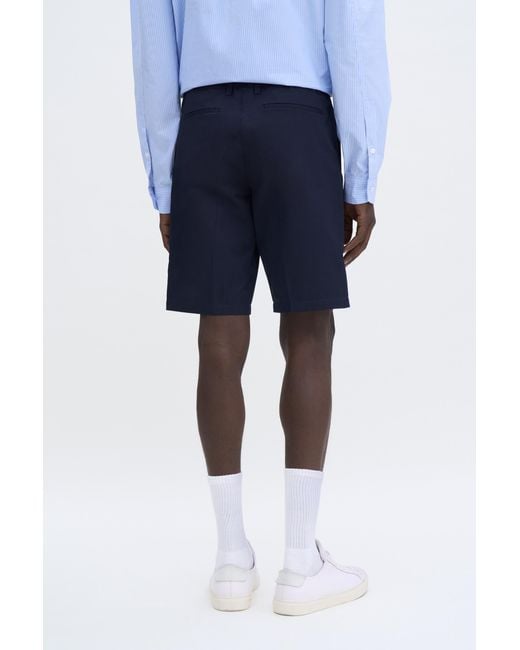 Filippa K Blue Cotton Tailored Shorts for men