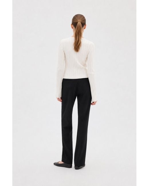 Filippa K Blue Cara Flannel Trousers