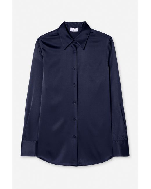 Filippa K Blue Silk Shirt