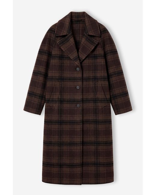 Filippa K Black Vanessa Vented Check Coat