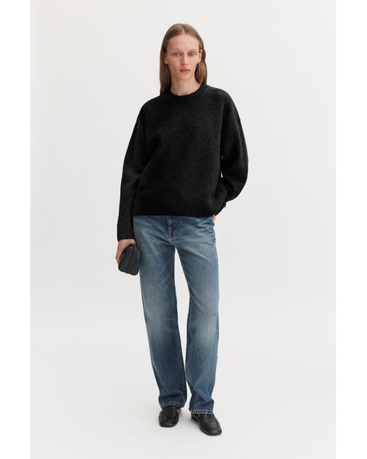 Filippa K Black Wool Cashmere Sweater