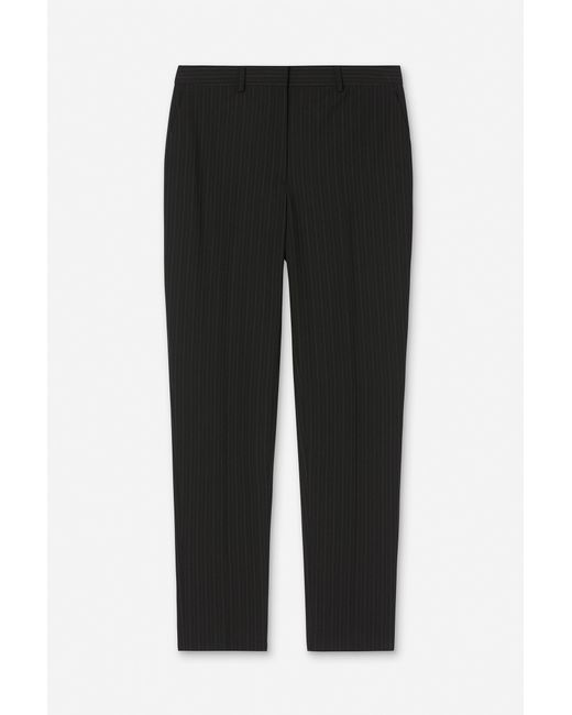 Filippa K Blue Emma Cropped Pinstripe Trouser