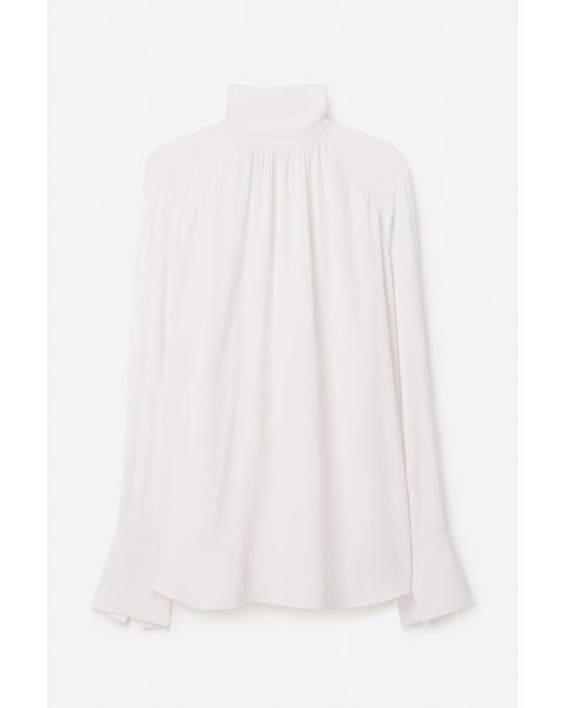 Filippa K White Tie Neck Blouse