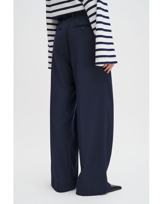 Filippa K Blue Darcey Wool Trousers