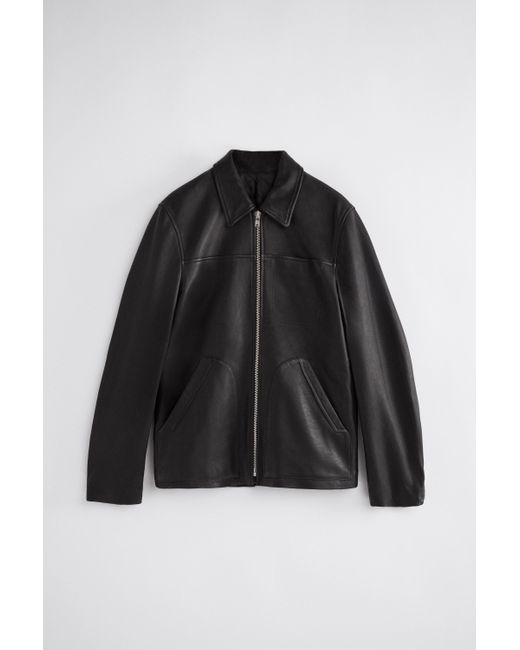 Filippa K Black Ames Leather Jacket for men