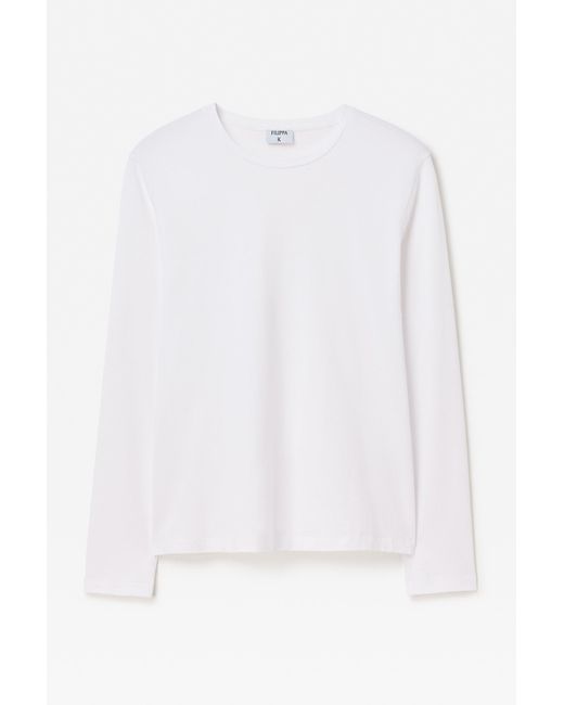 Filippa K White Regenerative Cotton Longsleeve for men