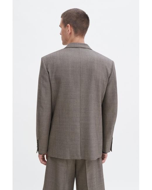 Filippa K Gray Wool Blend Patch Pocket Blazer for men