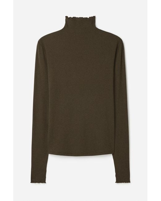 Filippa K Multicolor Rib Mock Neck Top