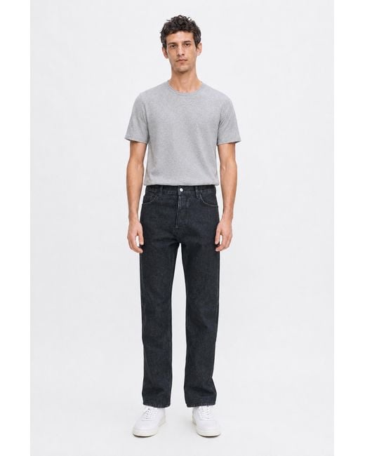 Filippa K Blue Tapered Cropped Jeans for men