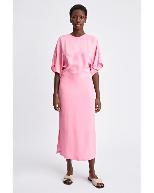 Filippa K Kimono Sleeve Dress in Pink | Lyst UK