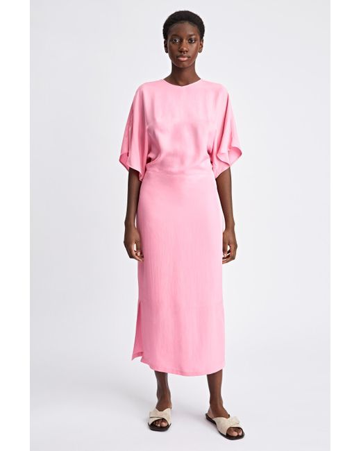Filippa K Pink Kimono Sleeve Dress