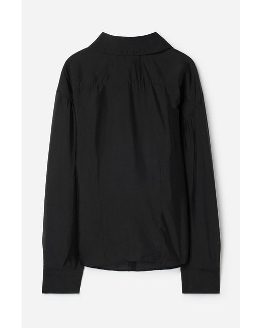 Filippa K Blue Fold Collar Blouse