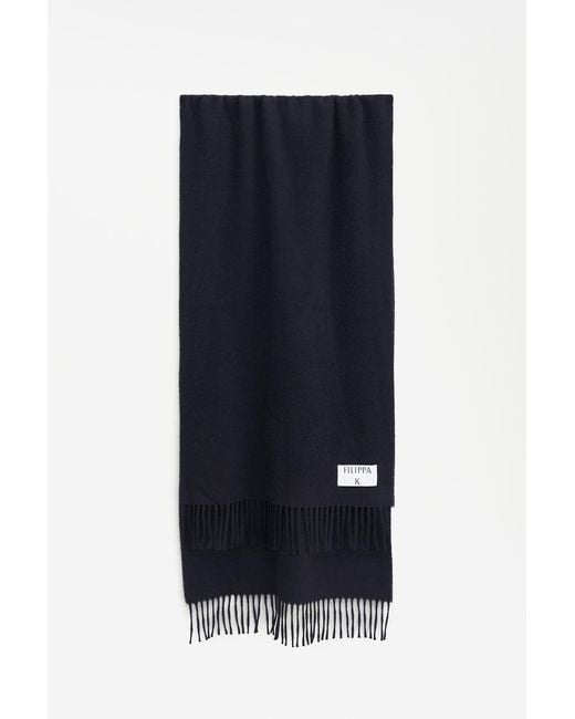 Filippa K Black Cashmere Blend Scarf
