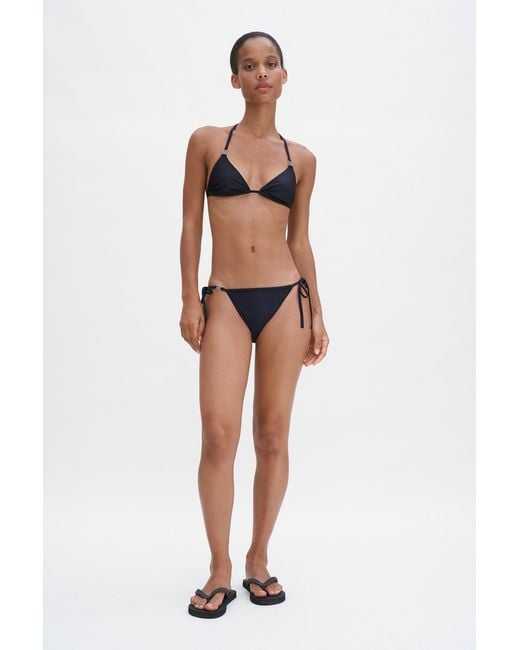 Filippa K White Triangle Bikini Top