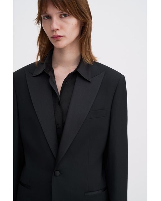 Filippa K Black Hourglass Tuxedo Blazer