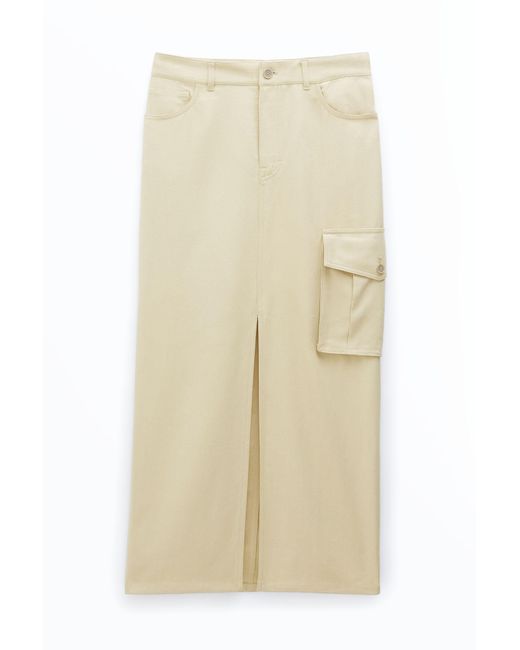 Filippa K Natural Re:Sourced Crepe Cargo Skirt