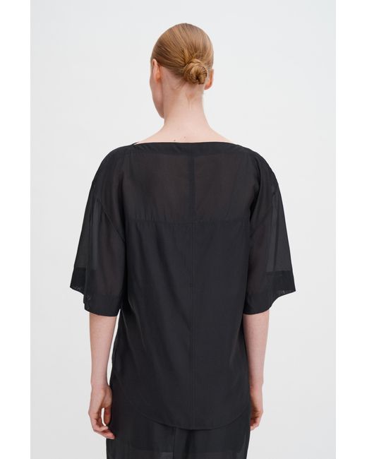 Filippa K Black Sheer Tee