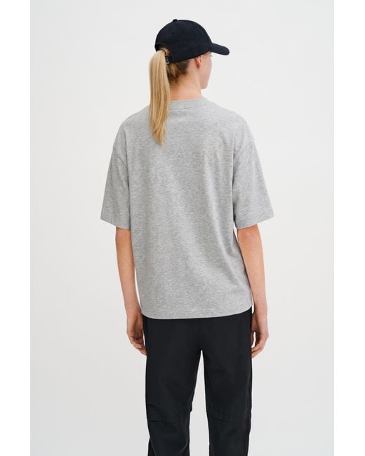 Filippa K Gray Oversized Cotton Tee