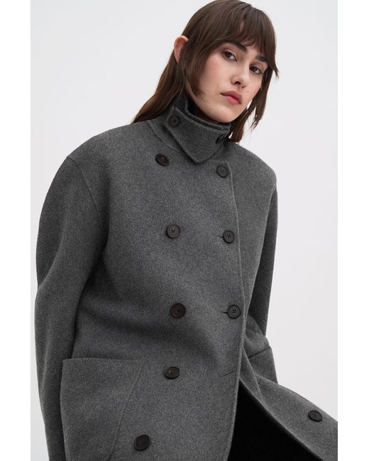 Filippa K Black Amelia Doublé Coat